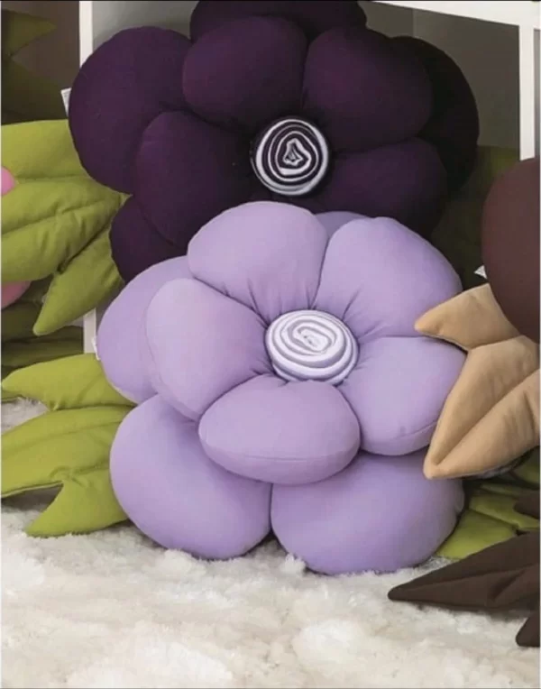 Almofada Decorativa Flor Malha - Imagem 3