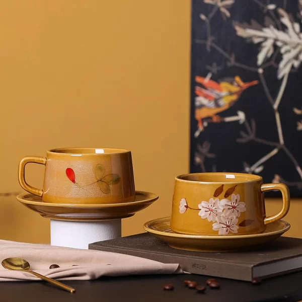 Vintage Underglaze Cerâmica Café - Imagem 3