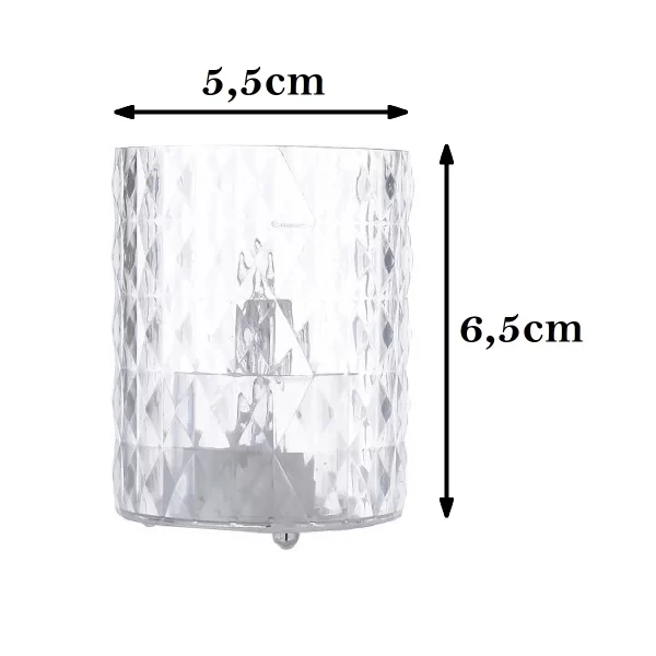 12 Vela Led com Suporte Castiçal Luminária Decoração Sem Fio - Imagem 4