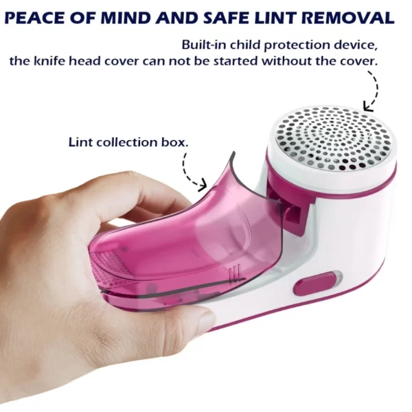 Carregamento USB Lint Removedor Para Blusas, Casacos, Chapéus, Lenços, Totalmente Carregado 1PC - Imagem 6