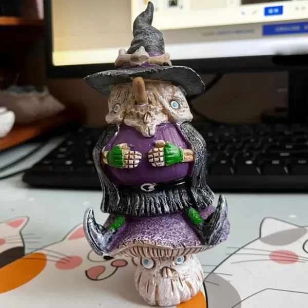 Halloween Resina Bruxa Figurinhas - Imagem 6
