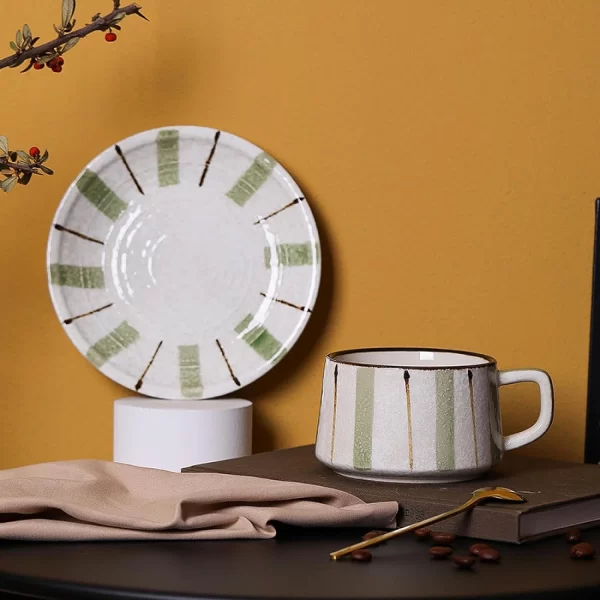 Vintage Underglaze Cerâmica Café - Imagem 4