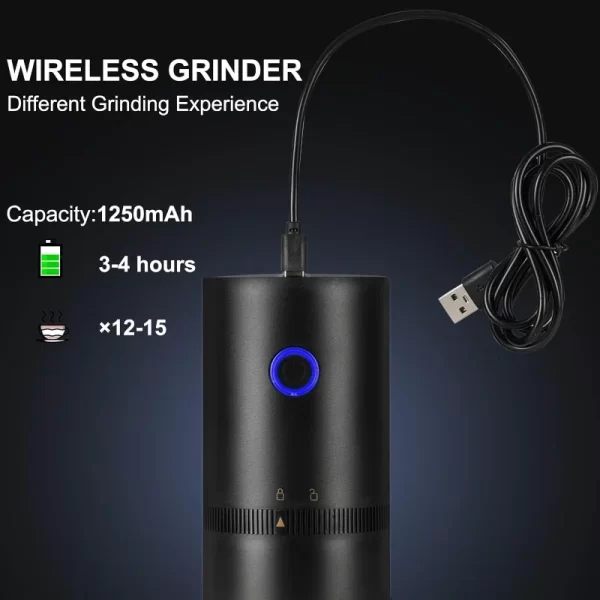 Moedor de Café Portátil Automático para Acampamento - Imagem 3