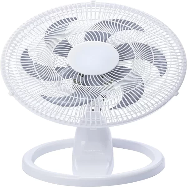 OSCILANTE-Mini Ventilador Portátil Branco, Ventilador De Mesa De Plástico, Refrigerador De Ar, Ar Condicionado, Ar co, Ventilador De Mesa, 50 BI-Volt - Imagem 2