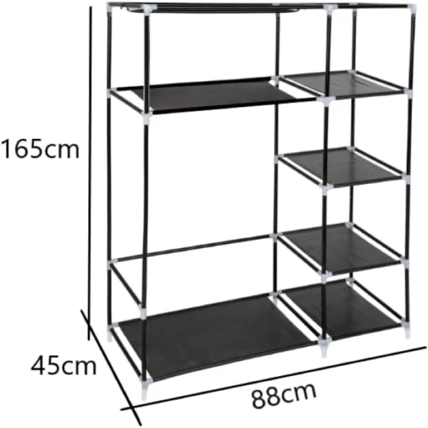 Gabinete Organizador de Roupas com 2 Portas - Imagem 2