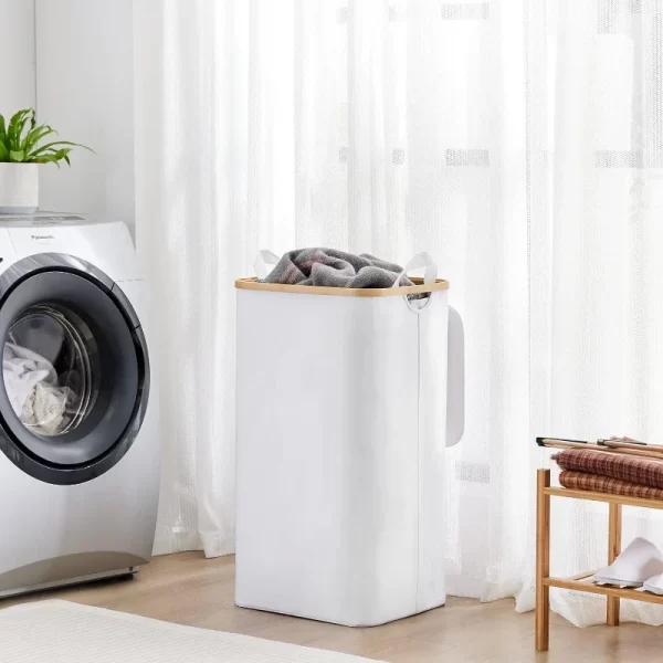 Cesta de Lavanderia Grande com Tampa - 100l - Imagem 5