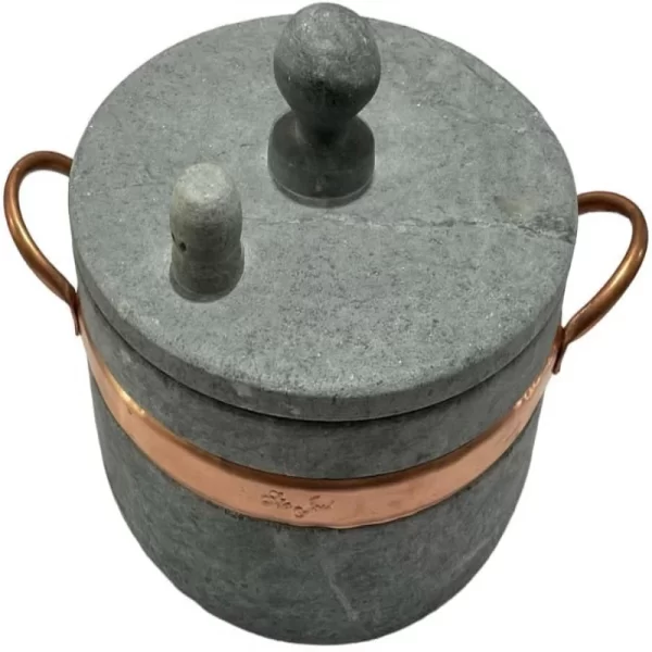 Punho De Cobre De Sabão De Pedra Com Pino, 3,6 l - Imagem 3