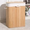 Cesta De Rattan Com Alças Para Roupas Sujas