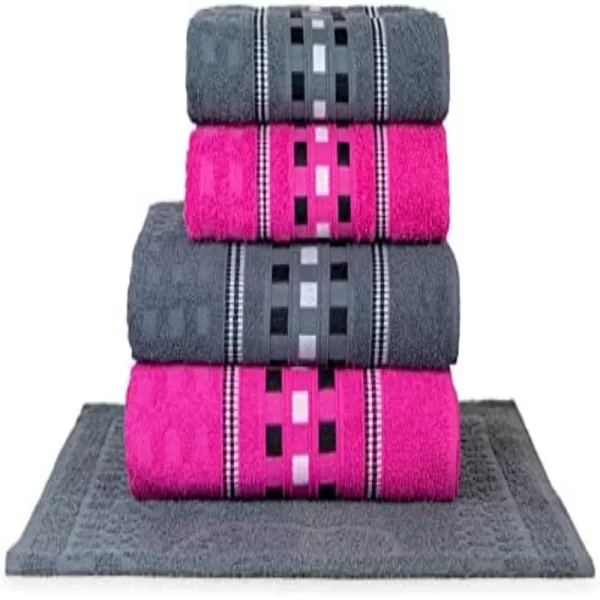 Conjunto de Toalha de Banho Super Giant 75cm x 1,50 m, 5 Pcs - Imagem 2