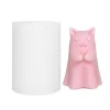 Molde De Vela De Gato em Resina 3D