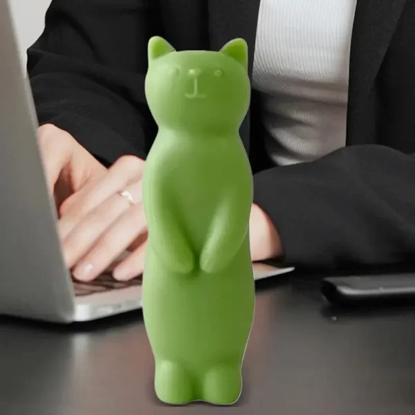 Vela Artesanal de Silicone Formato Gato - Imagem 5