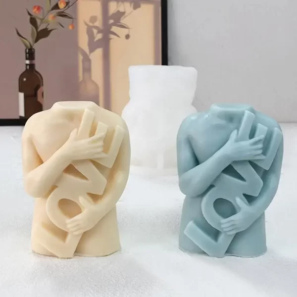 Moldes De Vela Corpo Humano Hold Love - Imagem 5