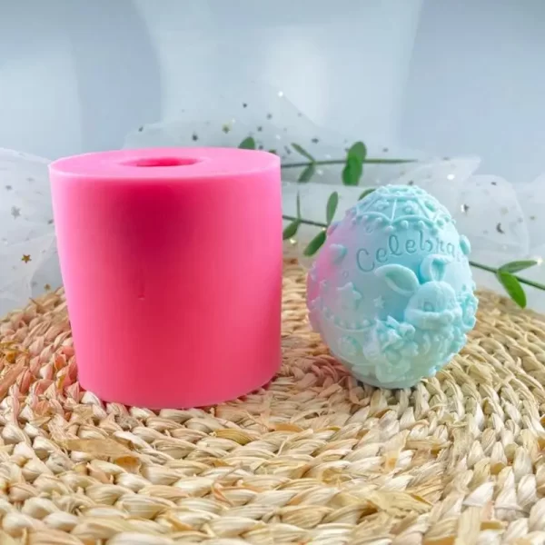 Molde de Ovo de Páscoa para Velas - Imagem 2
