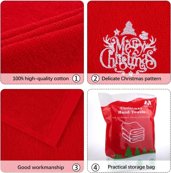 Toalhas Decorativas Natal, 3 pcs - Imagem 3