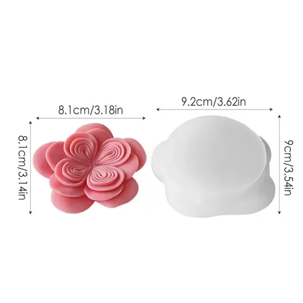 Molde de Silicone Rose Shape Candle - Imagem 6