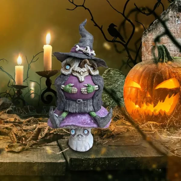 Halloween Resina Bruxa Figurinhas - Imagem 3