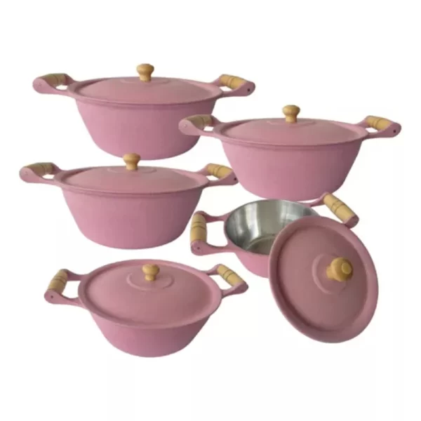 Panelas e Fritadeiras Caçarola Alumínio Fundido Shake Pink Baking - Imagem 4
