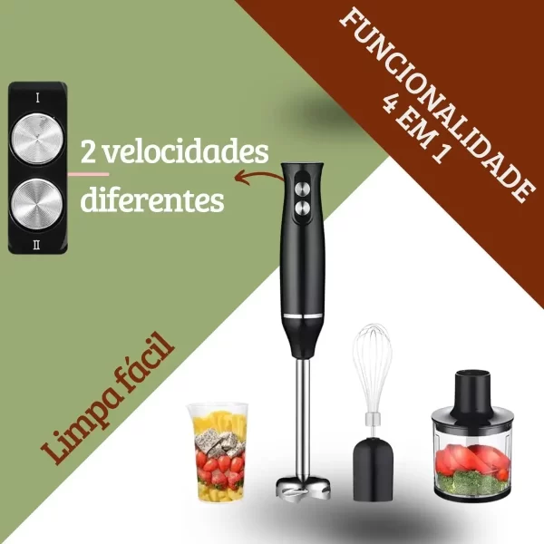 Poderoso Vertical Turbo Chef Mixer, 500W, 4 em 1, para Whey Beverage, Sorvete e Sucos, 110V - Imagem 5