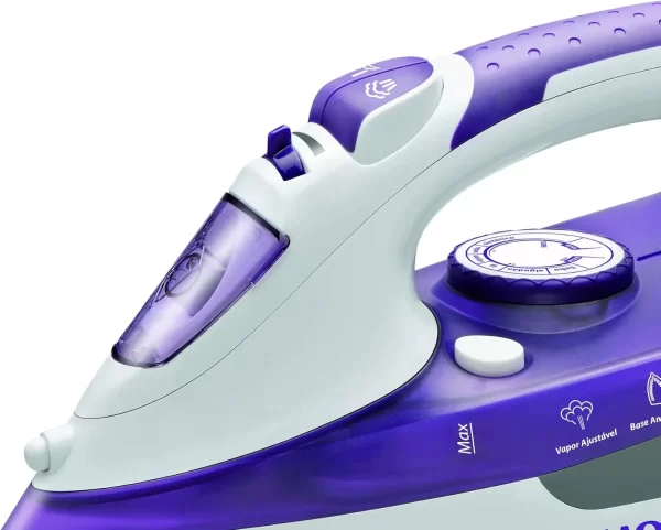 Ferro A Vapor Expresso Cerâmico, Branco, Lilás, 1200W, 127V, F-40, Ferrosasteam - Imagem 5