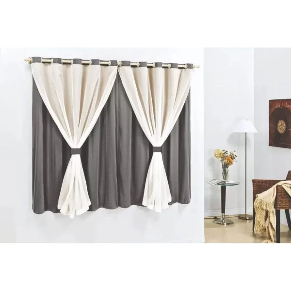 Cortina Elegance 2,80 x 1,70 De Sala E Quarto P/ Varão - Imagem 4