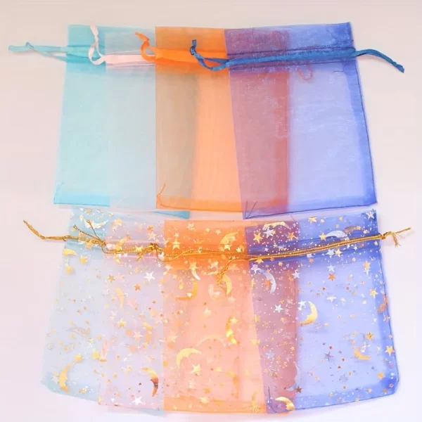 Saco de Organza Star and Plain Drawstring 4.72 * 3.54in - Imagem 5