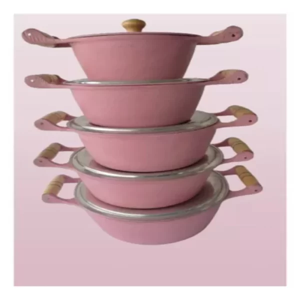 Panelas e Fritadeiras Caçarola Alumínio Fundido Shake Pink Baking - Imagem 2