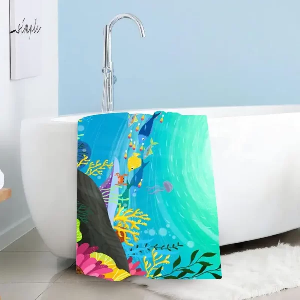 Toalha de Microfibra Ultra Absorvente de Praia, Secagem Rápida - Imagem 2