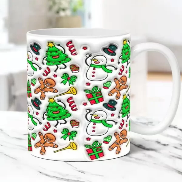 Caneca De Natal De Cerâmica Com Alça - Imagem 3