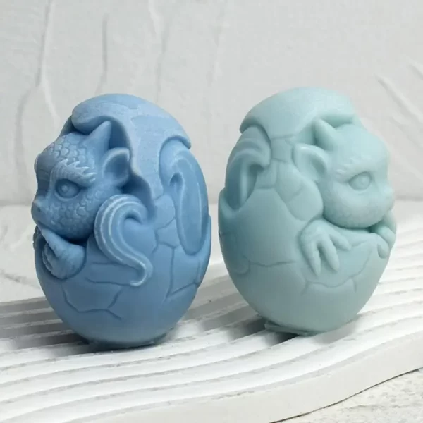 Molde de Ovo de Dinossauro 3D para Velas - Imagem 3