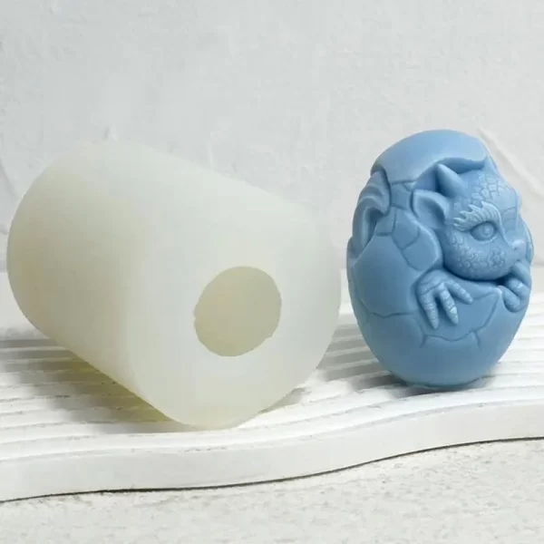 Molde de Ovo de Dinossauro 3D para Velas - Imagem 4