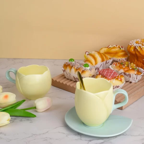 Ceramic Tulip Cup Set - Imagem 5