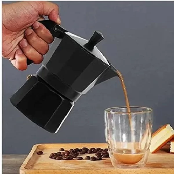 Alumínio Moka Fogão e Cafeteira, Moka Pot, Chaleira Elétrica, Máquina de Chá Espresso - Imagem 4