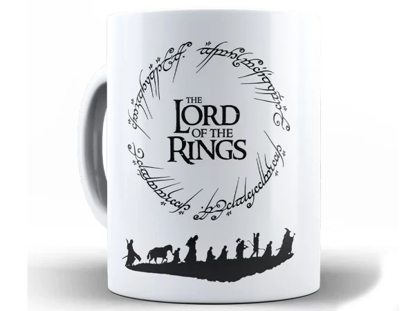 Caneca Senhor dos Anéis Personalizada Com Nome + Caixa - Xícara 325ML - Imagem 2