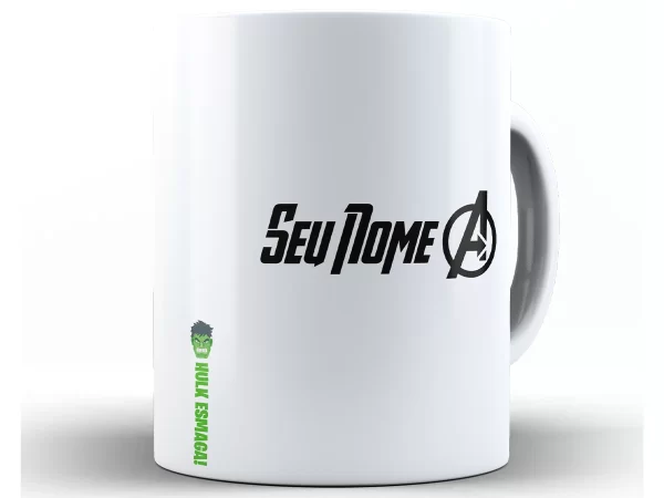 Caneca Hulk Personalizada Com Nome + Caixa - Xícara 325ML - Imagem 3