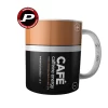 Caneca Café Pilha Caffeine Energy Geek