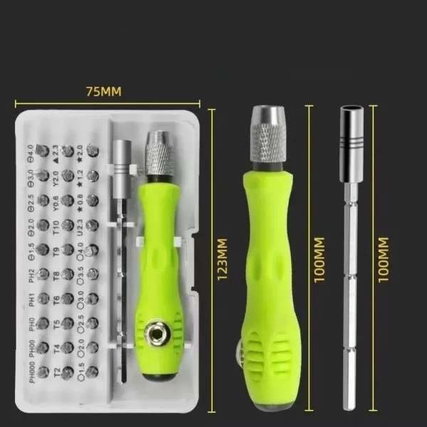 Kit de Chaves para Precisão 32 em 1 Precisnic Versátil e Eficiente Ideal para Reparos e Manutenções de Alta Precisão - Imagem 2