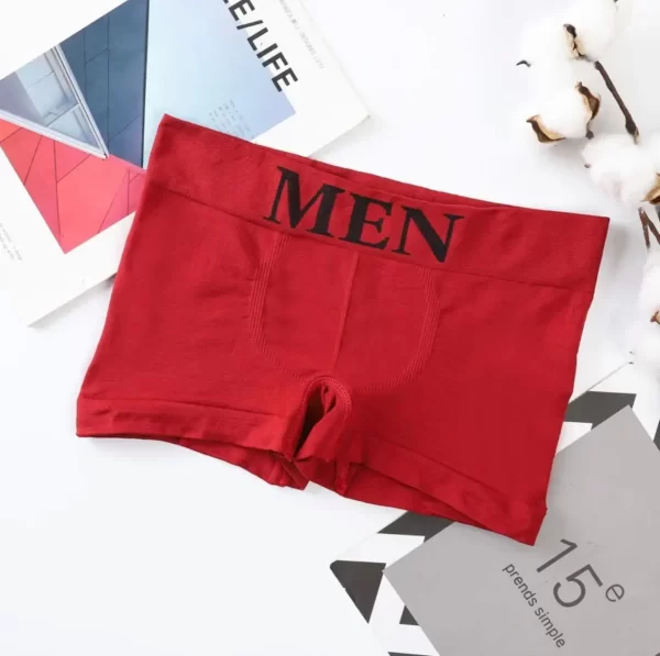 kit com 4 Cuecas Boxer Masculinas Sem Costura de Microfibra - Imagem 2