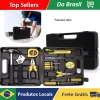 Kit Ferramentas Maleta Jogo 12 Peças Multiuso Casa Cor Preto - Neverdie