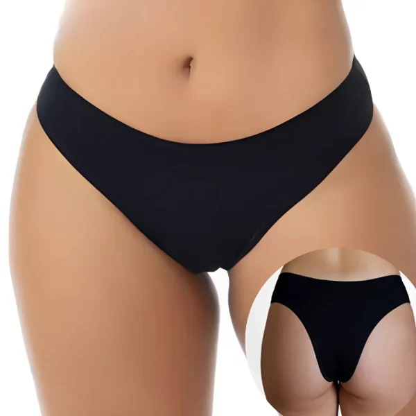 Kit 3 Calcinha sem costura, tanga sem costura, lingerie confortável, calcinha invisível, - Imagem 2