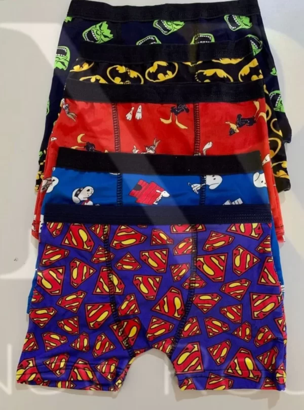 Kit 12 Cuecas Box Infantil Cueca Boxer Menino New Route