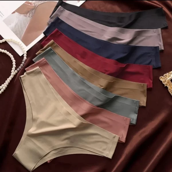 Kit 3 Calcinha sem costura, tanga sem costura, lingerie confortável, calcinha invisível, - Imagem 6
