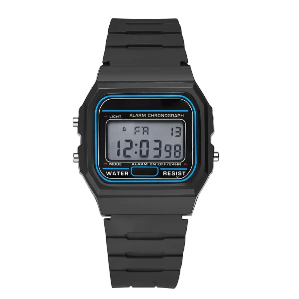 Relógios digitais LED masculinos, Relógios de pulso militares, Pulseira de silicone vintage, Relógio eletrônico, Moda esportiva - Imagem 4