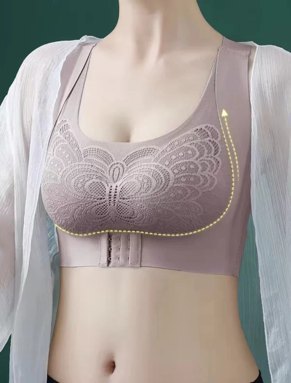 Sutiã sem alças invisível para mulheres sem fio push up antiderrapante sutiã de casamento seios grandes roupa interior lingerie sexy S-Xl plus size - Imagem 5