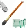 1006BLD Lâmina de roda portátil profissional, cortador de vidro diamanteado, punho de metal antiderrapante, ferramentas manuais