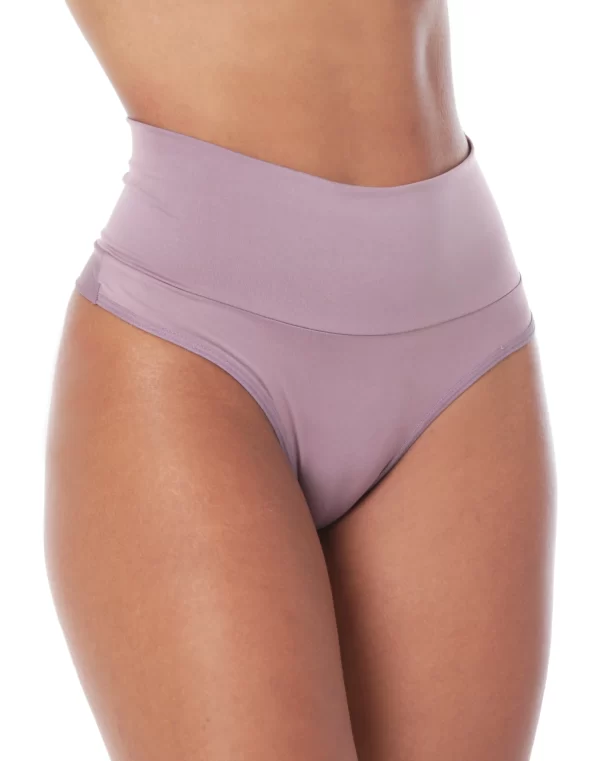 Kit 4 Calcinhas Modeladora Cós Alto Fio Duplo Kit Lingerie Tanga Tanguinha Luxo modelo Cintura Umbigo Compress Luxo - Imagem 5