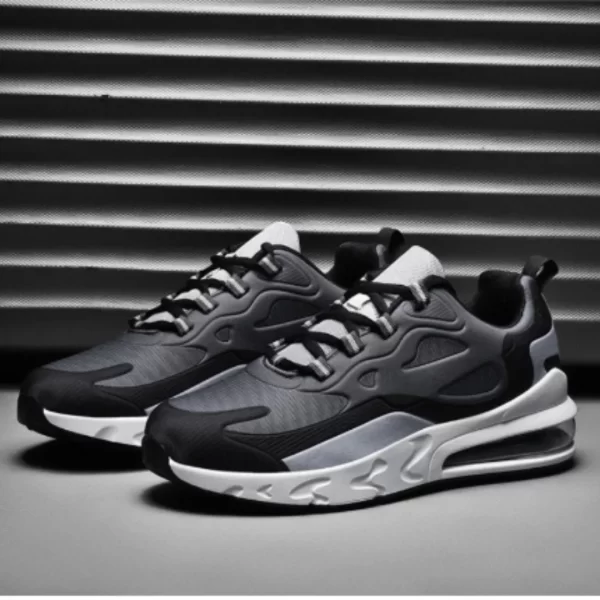 Tênis de corrida respiráveis para homens, tênis elásticos altos, absorção de choque, quatro estações, nova moda - Imagem 3