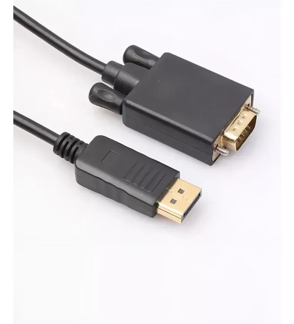 Cabo DisplayPort VGA Full HD Adaptador Plug Play Notebook PC Monitor Projetor ATI HDTVs Setup Desktop Apresentações Multi Tela - Imagem 6