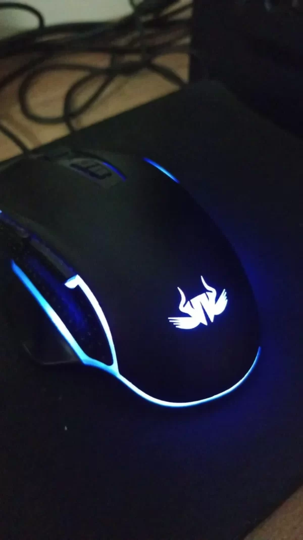 Mouse Gamer Óptico RGB 4800 DPI USB 7 Botões Knup MU006 Ergonômico Para Jogos PC Notebook Alta Precisão Desempenho Pro Ease - Imagem 6