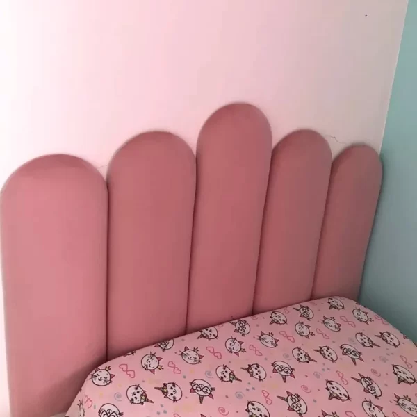 Cabeceira Adesiva Decorativa Nuvem Modulada Para Cama De Solteiro Casal 1 Módulo