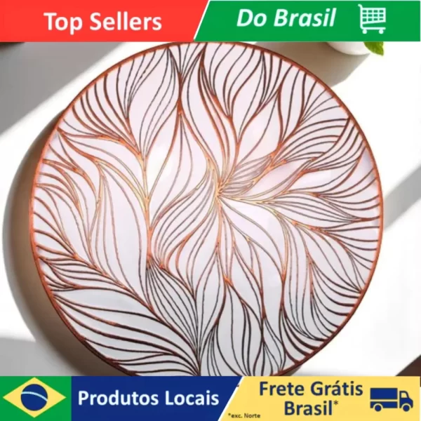 Conjunto 4 Peças Jogo Americano Tecido Impermeavel Poliester Antiderrapante Jantar Mesa De Cozinha Elegante
